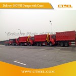 Delivery -HOWO Dumper with Crane