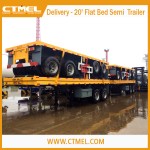 Delivery - 20' Flat Bed Semi  Trailer